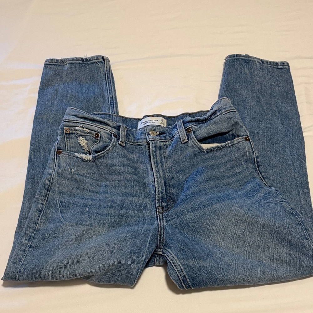 Abercrombie & Fitch High Rise Blue Jeans